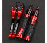 Palancas de Embrague Manetas De Freno Y Embrague Ajustables para Motocicleta, Puños Manillar Plegables para Benelli TRK702X TRK702/X All Years(Red 1)