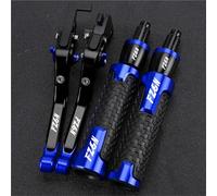 Palancas de Embrague Manetas De Freno Y Embrague Ajustables Plegables para Motocicletas, Extremos Los Puños del Manillar para Yamaha para FAZER 600F Z6S N 1998-2003(Blue 2)