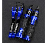 Palancas de Embrague Manetas De Freno Y Embrague Ajustables Plegables para Motocicletas, Puños Manillar para Suzuki DL650 VSTROM 2011-2018(Blue 3)