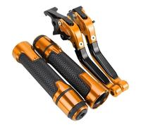 Palancas de Embrague Manetas De Freno Y Embrague para Motocicleta, Ajustables, Plegables Extensibles. para Yamaha ST125RL ST 125RL ST125 RL 1989-1999(Orange 3)