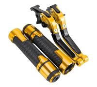 Palancas de Embrague Manetas De Freno Y Embrague para Motocicleta, Ajustables, Plegables Extensibles. para Yamaha ST125RL ST 125RL ST125 RL 1989-1999(Yellow 2)