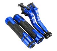 Palancas de Embrague Manetas De Freno Y Embrague para Motocicleta, Ajustables, Plegables Extensibles. para Yamaha ST125RL ST 125RL ST125 RL 1989-1999(Blue 1)