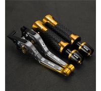 Palancas de Embrague Manillar De Motocicleta con Palanca Freno Y Embrague Plegable Extensible para Yamaha XMAX400 X-MAX 400 All Years(Jaune)