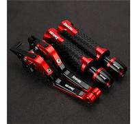 Palancas de Embrague Manillar De Motocicleta con Palanca Freno Y Embrague Plegable Extensible para Yamaha XMAX250 X-MAX 250 All Years(Rosso)