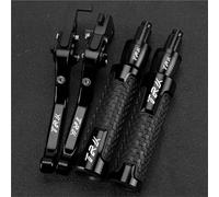 Palancas de Embrague Manillar De Motocicleta Extensible Y Plegable con Palanca Freno Embrague para Benelli TRK702X TRK 702X All Years(Black1)