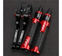 Palancas de Embrague Manillar De Motocicleta Extensible Y Plegable con Palanca Freno Embrague para Benelli TRK702X TRK 702X All Years(Red 6)