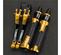 Palancas de Embrague Manillar De Motocicleta Extensible Y Plegable con Palanca Freno Embrague para Benelli TRK702X TRK 702X All Years(Yellow 1)