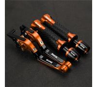 Palancas de Embrague Palancas De Embrague Y Freno para Motocicleta, Manillar Extremos Los Puños para Yamaha XMAX125 X MAX 125 X-MAX125 All Years(Orange)