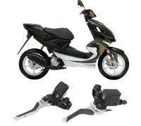 Palancas de embrague y freno de motocicleta con base de montaje de espejo retrovisor M10 compatibles con YQ50 Aerox 1997-2013