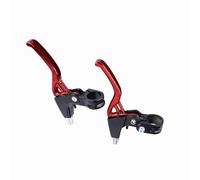 Palancas de freno de aleación de aluminio coloridas y manijas de velocidad fija ligeras para los apasionados (rojo)