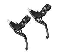Palancas de freno de bicicleta Aleación de aluminio Mango de freno de bicicleta de montaña Freno en V Ligero Durable para manillares de 22 mm 1 par Negro Plata Rojo (Negra)