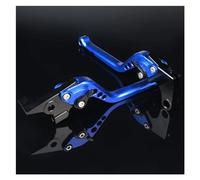 Palancas de Freno de Disco Delanteras y traseras for Motocicletas Gilera Runner VX 180 VXR 200 4T FXR 2T CNC Ajustables.(Blue 177mm)