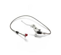 Palancas de freno de embrague de motocicleta Cilindro maestro de palanca de embrague hidráulico de 1200 mm para motocicleta CR CRF YZ YZF 125 250 cc, motor vertical, moto de cross(Silver)