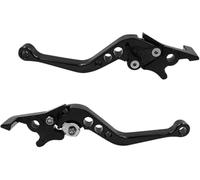 palancas de freno de embrague Embrague de motocicleta, 2 unidades, universal, aleación CNC, con manija freno, tamaño ajustable(Negro)