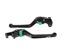 Palancas de Freno Palancas De Embrague De Freno Ajustables CNC para Motocicleta para V7 Classic 2008-2022 V7 Racer 2011-2022 V7 Stone/Special(177mm Black-Green)