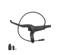 Palancas de freno para bicicleta eléctrica y scooter eléctrico con construcción de aleación de aluminio para un rendimiento fiable y mayor seguridad durante los paseos (negro izquierdo)