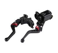 Palancas de freno y embrague de 7/8 pulgadas para manillar, palancas de freno y embrague plegables con mecanismo de enganche, juego izquierda y derecha, universal, palancas de cilindro maestro de