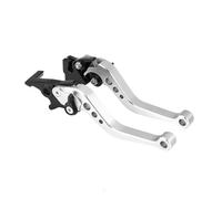 Palancas de manija de embrague de freno de motocic Frenos De Motocicleta Embragues Manillas Palanca Embrague Moto Maneta Tambor Freno Para PCX125 150 160 CB125F CB150R CB190R CB250R(PLATEADO)