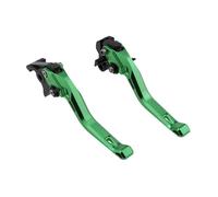 Palancas de manija de embrague de freno de motocic Para GSXR 600 GSX-R 750 2004-2005 GSX-R600 GSX-R750 Accesorios De Motocicleta Palancas Embrague Freno Corto Maneta Ajustable(B-verde)