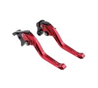 Palancas de manija de embrague de freno de motocic Para GSXR 600 GSX-R 750 2004-2005 GSX-R600 GSX-R750 Accesorios De Motocicleta Palancas Embrague Freno Corto Maneta Ajustable(B-ROJO)