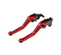 Palancas de manija de embrague de freno de motocic Para GSXR 600 GSX-R 750 2004-2005 GSX-R600 GSX-R750 Accesorios De Motocicleta Palancas Embrague Freno Corto Maneta Ajustable(A-rojo)
