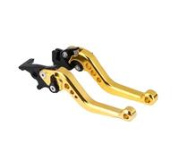 Palancas de manija de embrague de freno de motocic Para Z125 Pro Z300 Z400 Para Ninja 125 250 300 400 KLX250 Frenos Motocicleta Embragues Pomos Palanca Embrague Moto Tambor Maneta Freno(Amarillo)