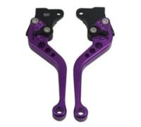 Palancas Embrague Freno Motocicleta Manija De Freno Para Motocicleta CG125 Modificación De Motocicleta Palanca De Freno De Tambor De Embrague CNC Juego De Manillar Ajustable(Purple)