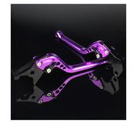 Palancas Embrague Freno Para Kawasaki Para Ninja Z 500 Para Z500 SE Ninja500 2024 2025 CNC Accesorios Palanca Embrague Freno Motocicleta Ajustables Maneta Embrague Freno(Purple 177mm)