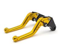 Palancas Embrague Manetas De Freno Y Embrague Ajustables Para Motocicleta Para Yamaha XT600 XT 600 XT660X XT660R XT660S X R S 1984-2016 Moto Palanca Freno(Oro,Corto)