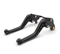 Palancas Embrague Manetas De Freno Y Embrague Ajustables Para Motocicleta Para Yamaha XT600 XT 600 XT660X XT660R XT660S X R S 1984-2016 Moto Palanca Freno(Negro,Corto)