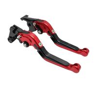 Palancas freno Palancas De Embrague Freno Extensibles Motocicleta Para CB650F 2014 2015 2016 2017 2018 2019 2020 2021 2022, Plegables, Aluminio CNC(Red)