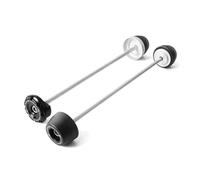 palancas parachoques Protección Contra Caídas Para SUPER DUKE 1290 R EVO RR GT Accesorios For Motocicleta Eje Rueda Delantera Y Trasera Horquilla Deslizante juegos de carenado(BLACK FRONT REAR)