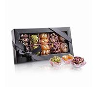 Palanci | Bombones Rayiha | Snacks saludables 200 gr | Mezcla de caramelos veganos | bajo en azúcar | albaricoques secos, pistachos, almendras, nueces en almíbar de uva | Frutos Secos | set de regalo