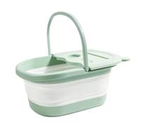 Palangana para remojo de pies Bañera plegable remojo masaje con asas | portátil baño de pies Apartamento, residencia, hotel, centro spa, hogar, baño, viaje, hombres y mujeres Verde claro