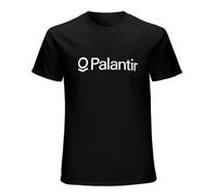 Palantir Logo T Shirt Big Data Analytics Stock Investor Trader tee Shirt Top Mens Man Black S