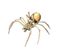 Palapozzy Kit de modelo de araña de metal 3D, rompecabezas de insectos biomiméticos 3D Steampunk, montaje de animales, regalo para niños o niñas (versión E/115 piezas)