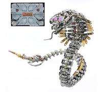 Palapozzy Kit de modelo de serpiente de metal 3D, Steampunk 3D DIY biomimético metal mecánico viper cobra montaje, regalo desafiante para niños o niñas (más de 1000 piezas)
