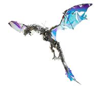 Palapozzy Kits de modelo de dragón Aurora de metal 3D sanguinario para adultos, rompecabezas mecánicos de animales, regalos de decoración de moda para adultos (más de 3000 piezas)