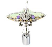 Palapozzy Kits de modelo Devilray de metal 3D para adultos, rompecabezas punk de animales con ojos brillantes y alas translúcidas, regalos creativos para adultos (422 piezas)