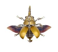 Palapozzy Rompecabezas mecánico de metal 3D para adultos, kit de modelo de construcción de insectos de metal Steampunk, regalo desafiante para adultos (edición Longhorn Beetle)