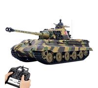 Palapozzy Tanque RC 1/16 para adultos, modelo alemán Henschel Tiger King Battle RC Tank con efecto de disparo de humo de sonido, modelo de vehículo RC para entusiastas militares (edición básica)