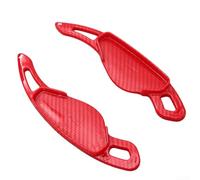 Palas de cambio, 18 x 4,5 cm, textura de fibra de carbono, modificación del volante para coches, material ABS, actualización interior compatible con múltiples modelos (negro)