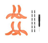 Palas de hélice de Colores con Tornillos para dji Avata 2, Palas de hélice de Repuesto Accesorios de ala (Naranja 2 Pares)