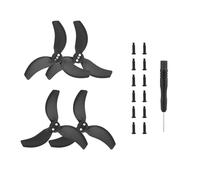 Palas de hélice de Colores con Tornillos para dji Avata 2, Palas de hélice de Repuesto Accesorios de ala (Negro 2 Pares)