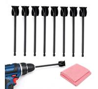 Palas mezcladoras de resina epoxi de plástico, 8 unidades, agitador de | 8 agitadores de plástico negro para pequeñas cantidades de resina, pintura, pigmentos y silicona; incluye paño de limpieza