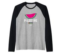 Palastine, I Love Palastine Illustration Graphic Design Camiseta Manga Raglan