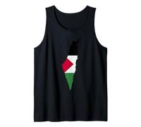 Palastine Map, Palestinian Love Illustration Graphic Design Camiseta sin Mangas