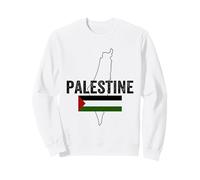 Palastine Map, Palestinian Love Illustration Graphic Design Sudadera