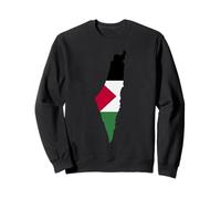 Palastine Map, Palestinian Love Illustration Graphic Design Sudadera