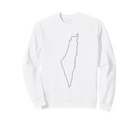 Palastine Map, Palestinian Love Illustration Graphic Design Sudadera